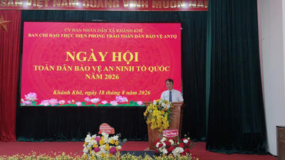 Xã Khánh Khê tổ chức Ngày hội toàn dân bảo vệ an ninh tổ quốc năm 2026